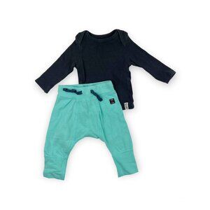 Cotton On Ribbed Top + Polarn O Pyret Legging Bundle